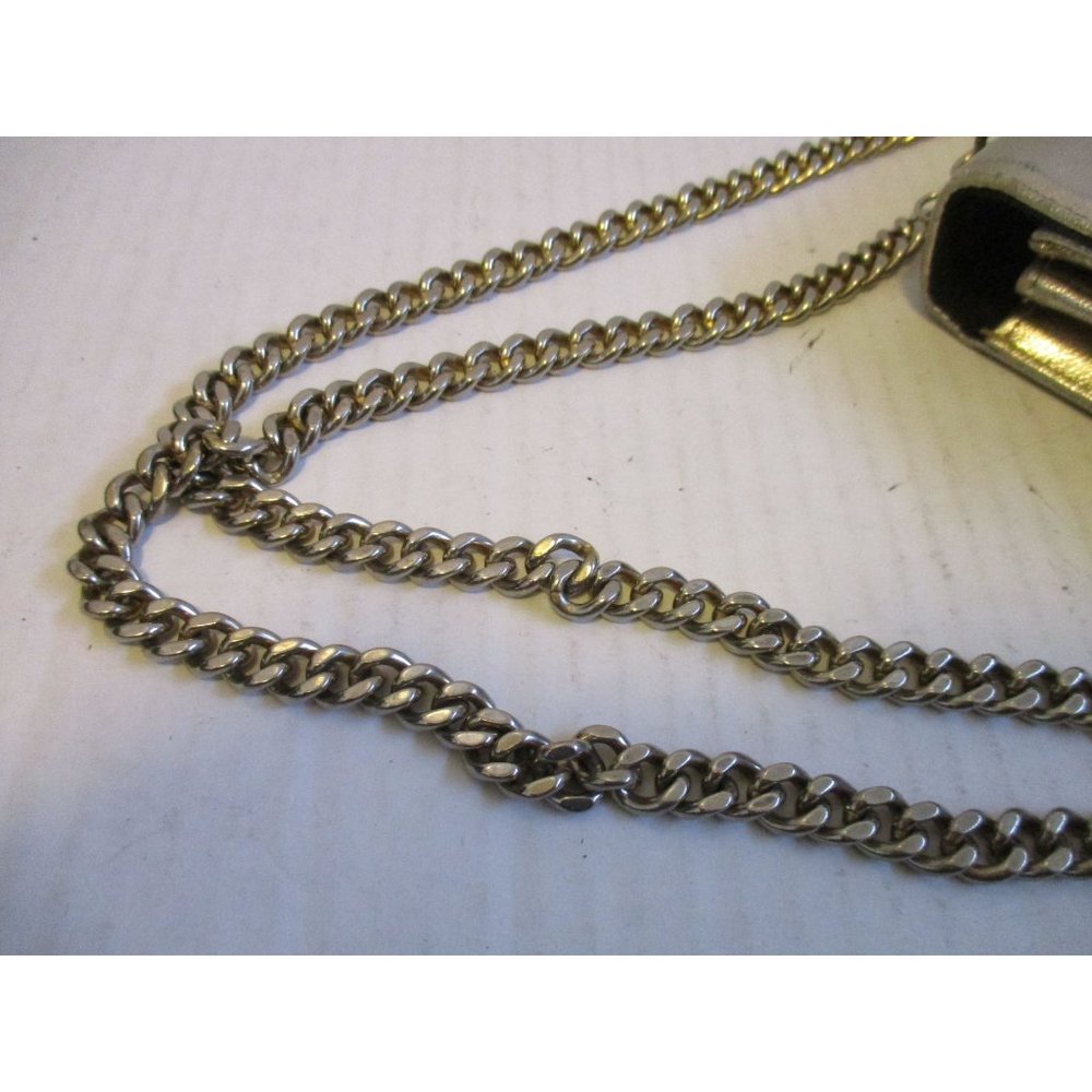 *Stunning Vintage Gold Metallic Boxy Evening Shoulder Bag - Picture 9 of 9